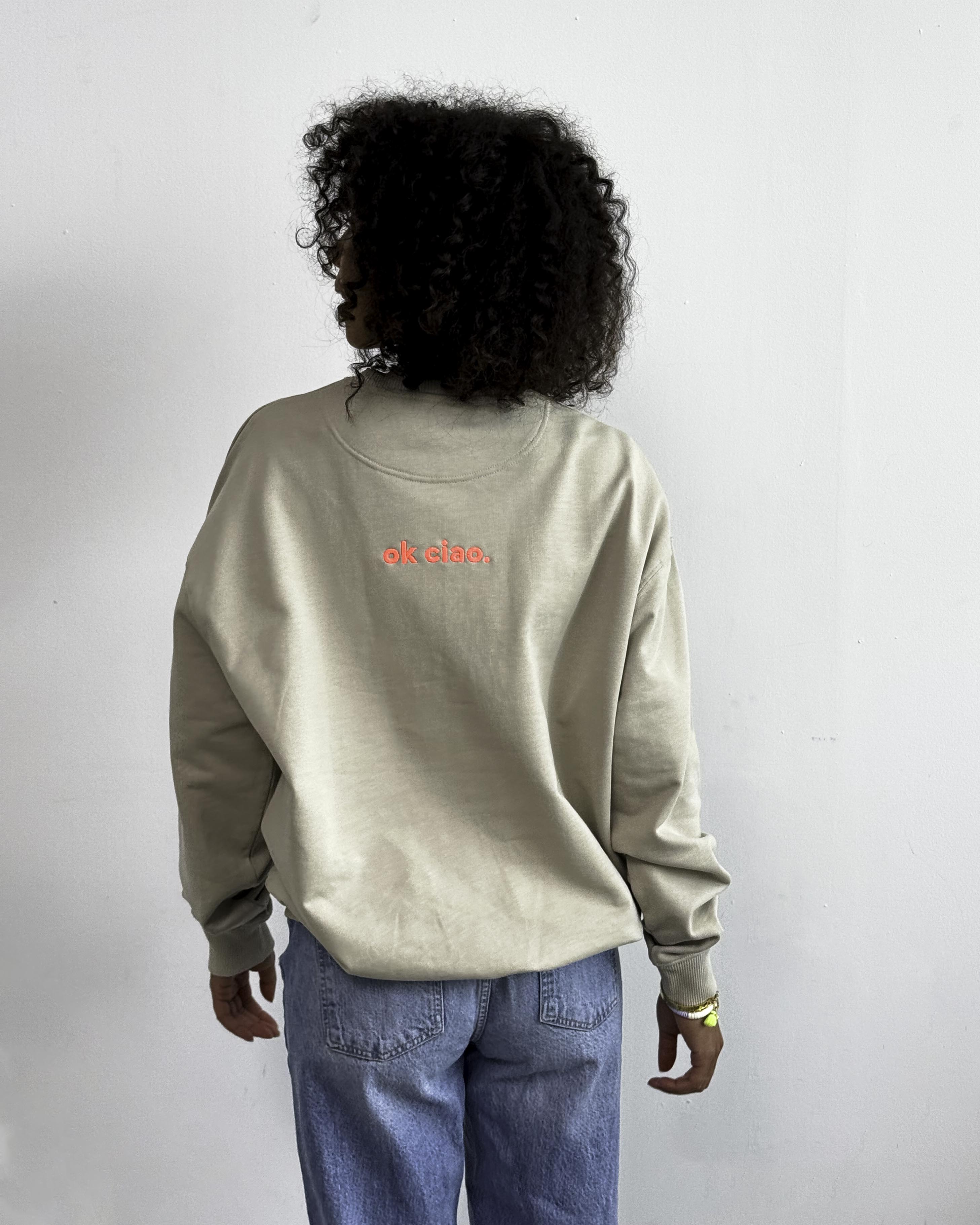 OK WOW Oversized Sweater Sand