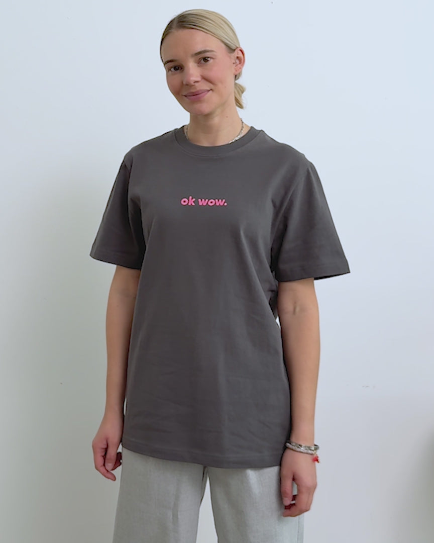 OK WOW T-Shirt Anthrazit