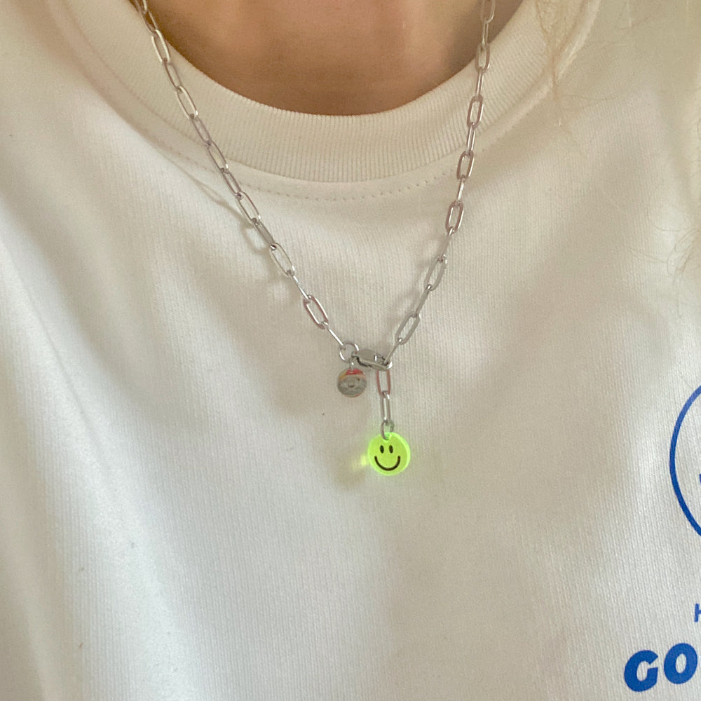 SOHO SMILEY CHAIN YELLOW SILVER